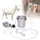 5l Electric Sheep Goat Milking Machine 110v Bucket Vacuum Impulse Pump Milker