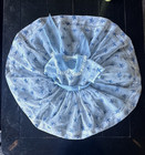 Vtg 1950 Toddler Full Circle Sheer Party Dress 15  Blue