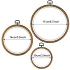 3pcs Embroidery Hoops  Cross Stitch Hoop Ring  Round Imitated Wood Display 