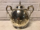Vintage Sheffield Silver Plate lilly Of Valley  Sugar Bowl And Creamer