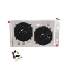 Ecmrad 3 Row Radiator shroud Fans Combo For Chevy Pontiac Gto Chevelle El Cam   