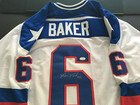 Bill Baker Autographed  1980 Olympic Jersey  J s a  Authenticated