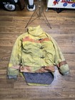 Vintage Morning Pride Firefighter Bunker Turnout Jacket Thrashed   Stained 22x32