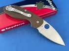 Spyderco C216gpbn Efficient Knife Brown G-10 Handle 8cr13mov Ss Plain Edge  155v