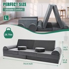 Naizea Modular Kids Play Couch Child Sofa Imaginative Furniture Play Set 8-11pcs