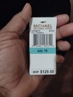 Nwt New Michael Kors Women s Top Blouse Size 16 Long Sleeve Black Rayon Blend