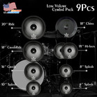 Low Volume Cymbal Pack Silent Cymbals Quiet Cymbals Set For Drummer Practice