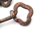 Antique vintage Decorative Unusual Head Copper Eye Bolts Metal Hardware