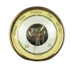 Vintage Broadway Brass Barometer West Germany Weather Instrument Wall Hanging