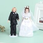 1 12 Scale Victorian Dollhouse Miniature Bisque Dolls Bride Bridegroom Accessory
