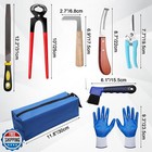 Solaradgy 10 Inch 8 Pcs Farrier Tools  Horse Goat Hoof Trimmers For Goats And
