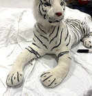 Large Stuffed Animal Melissa   Doug Giant Siberian White Tiger  Huge Plush 42   
