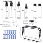 Cosywell Travel Size Bottles For Toiletries 13 Pack 2oz Tsa Approved Toiletry Bo