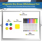 Dry Erase White Board  16inx12in Large Magnetic Desktop Whiteboard With Stand 