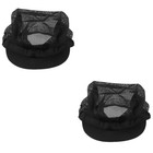  Set Of 2 Chef Hats For Women Cooking Restaurant Kitchen Cap Man Reusable