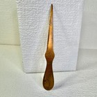 Vintage Copper Letter Opener Hodgman Mortuary Lincoln Ne Nebraska Advertising