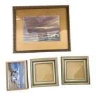 Vintage Gold Picture Frame Lot Ornate Brass Style Mix Gallery Wall Decor 7