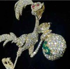 14k Yellow Gold Plated 2 70ct Round Cut Real Moissanite Men s Cartoon Pendant