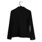 Chico s Women s Shirt Black Stretch Snap Button Long Sleeve Blouse Top 1 Us M 8
