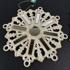 Vtg Mirrored Decorative Snowflakes Christmas Ornament Midwest Cannon Falls