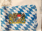 Oktoberfest Bavaria Lion Crest 4x6  Festive Blue And White Checkered Banner