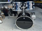 Vintage 70   s Premier Drum Kit  13 14 16 22 Black  Good Condition