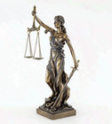 Bronze Finish Lady Justice 12 5 Inch Statue Sculpture