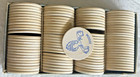 100 Vintage Engraved Clay Moose Poker Chips - Original Box