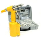 Handheld Pneumatic Air Hydraulic Pop Rivet Gun Riveter Riveting Tool Kit W  Case