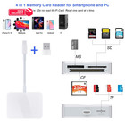 Sd Card Reader  4 In 1 Usb C To Sd tf cf ms Reader With Whtie