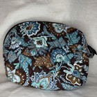 Vera Bradley Cosmetic Bag Large Retired Java Blue