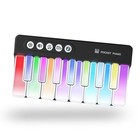 Mini Keyboard Piano Toy  Portable Light Up Pocket Piano For Toddlers Kids Black
