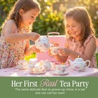 Porcelain Tea Set For Girls - White   Floral Tea Party Set For Kids I Complete