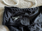 Speedo Swim Briefs Boys Youth 26 Green Black Swimsuit