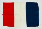French Flag Of France Vintage Antique 12  X 18  Antique Bunting Wwi Era Rare