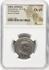 Diadumenian 218 Ad Ngc  Silver Tetradrachm Roman Empire Coin  Very Short Reign 