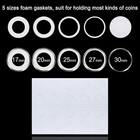 100 Pcs 30mm Clear Round Coin Capsules Plastic Coin Holders  white Gaskets   Box