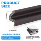 Door Weather Stripping 19 69ft For Entry Exterior Interior Brown grey