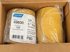 400 New Norton A290 No-fil Adalox 5  Self Stick Sanding Discs Rolls  P80  49830