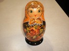 Vintage Russian Nesting Dolls 5 Pcs Signed Hand Painted Excellent Condition