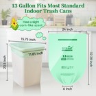 13 Gallon Compostable Trash Bags 50 Count  1 Roll  Biodegradable Heavy Duty B   