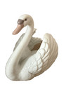 Ladr    swan With Wings Spread   5231     Retired Porcelain Figurine     Glossy White
