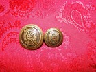 Vintage Antique Brass Coat And Arms Faith   Valour Replacement Blazer Button Set