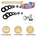 750pcs Flat Rubber Washers Assortment Kit  7 Sizes
