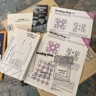 Vintage Quilt Patterns pattern Book And Unfinished Hand Pieced Quilt Top 48x 33   