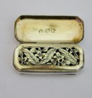 Antique Sterling Solid Silver Georgian Vinaigrette Box By Joseph Willmore 1814