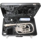 Yamaha Yah-203s Eb Alto Horn 3 Piston Top Action Silver W  Hard Case Mouthpiece
