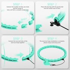 6 Extra Links Weighted Hula Circle-plus Size Accessories For Adults Cyan