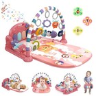 Baby Gym Play Mat  Piano Kick And Play Lights And Music Tummy Time Toys Infan   