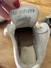Vintage Hard Bottom Baby Shoes Stride Rite White Leather Lace Up 5 1 2 B